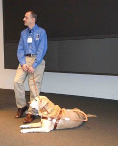 Ray Korman from The Seeing Eye. Image courtesy of Lovett Productions