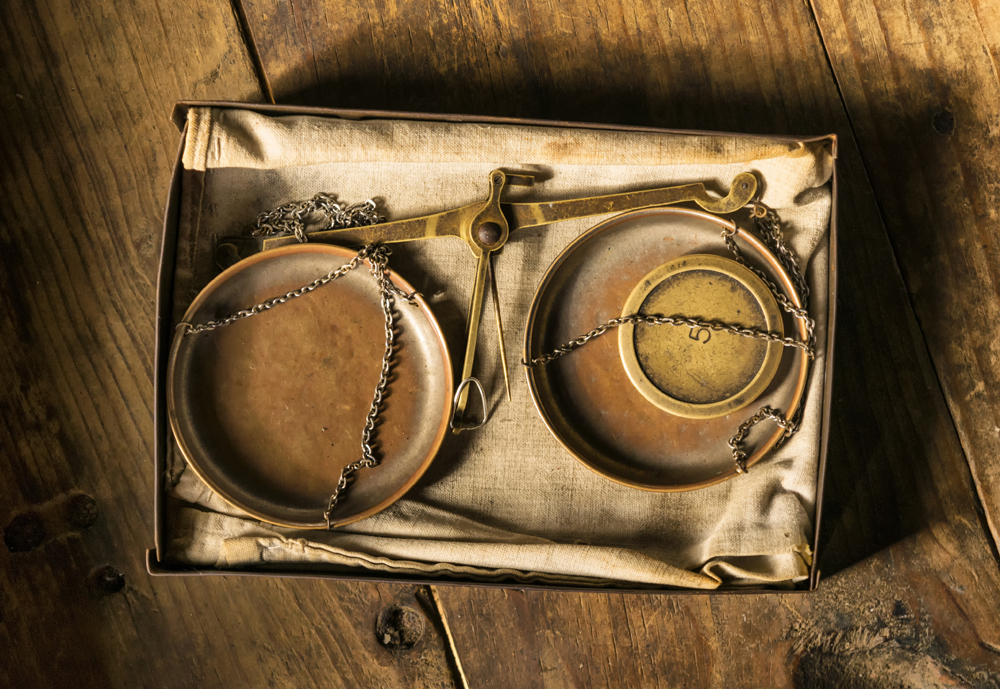 Old scales from aerial perspective