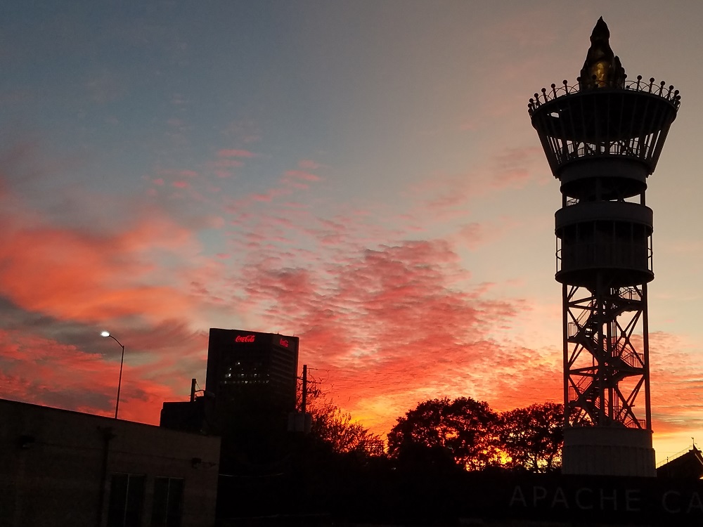 Sunset in downtown Atlanta.